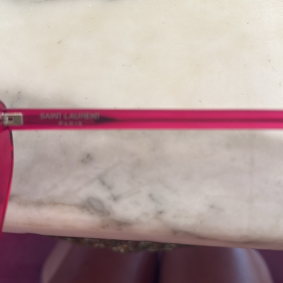 Saint Laurent Pink LOU LOU heart glasses! NBW - Picture 4 of 5